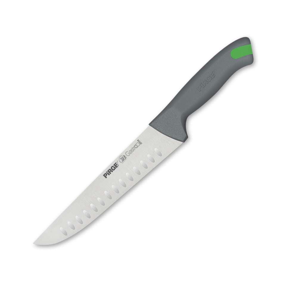 Pirge Gastro Kasap Bıçağı No: 4 Oluklu 21 cm Gri - Mutbaka
