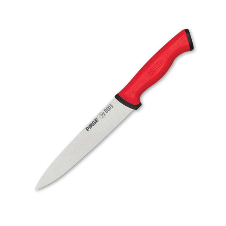 Pirge Duo Dilimleme Bıçağı 18 cm Kırmızı - Mutbaka