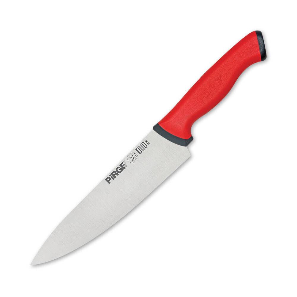 Pirge Duo Şef Bıçağı 21 cm Kırmızı - Mutbaka