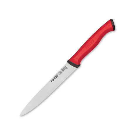 Pirge Duo Sebze Bıçağı Sivri 12 cm Kırmızı - Mutbaka