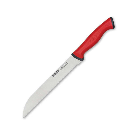 Pirge Duo Ekmek Bıçağı Pro 17,5 cm Kırmızı - Mutbaka