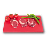 Burç Plastik Polietilen Kesme Tahtası 25x40x4 cm Kırmızı - Mutbaka