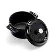 Lava Döküm Mini Tencere Trendy Serisi 10 cm Siyah - Mutbaka