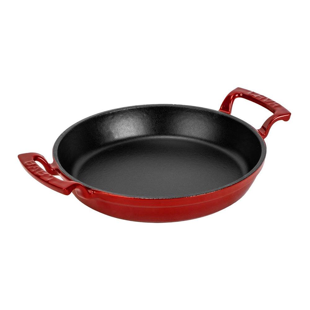 Lava Çift Kulplu Sahan 24 cm Kırmızı - Mutbaka