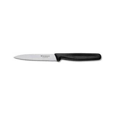 Victorinox Tırtıklı Soyma Bıçağı 10 cm Siyah - Mutbaka