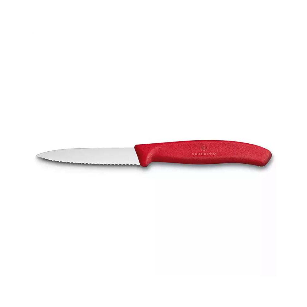 Victorinox Tırtıklı Soyma Bıçağı 8cm Kırmızı - Mutbaka