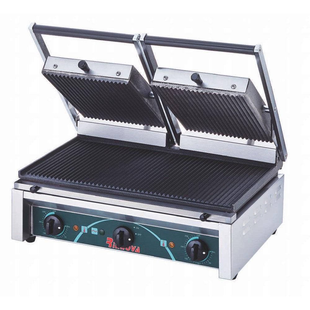 Kalitegaz Elektrikli Çift Kapaklı Yarı Oluklu Yarı Düz Tost Makinesi - Mutbaka