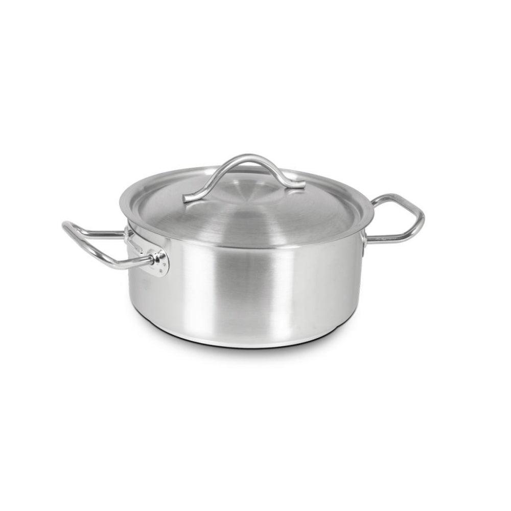 Kapp Orta Sığ (Kapaklı) Tencere 30x12 cm 8,5 L - Mutbaka