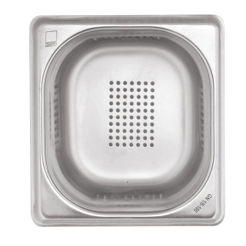 Kapp Süzgeçli Gastronom Küvet 1/6 65 mm - Mutbaka