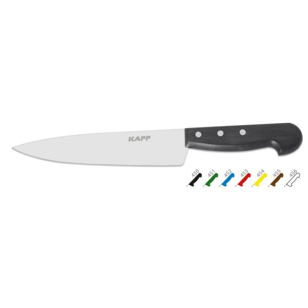 Kapp Şef Bıçağı 26 cm Siyah - Mutbaka