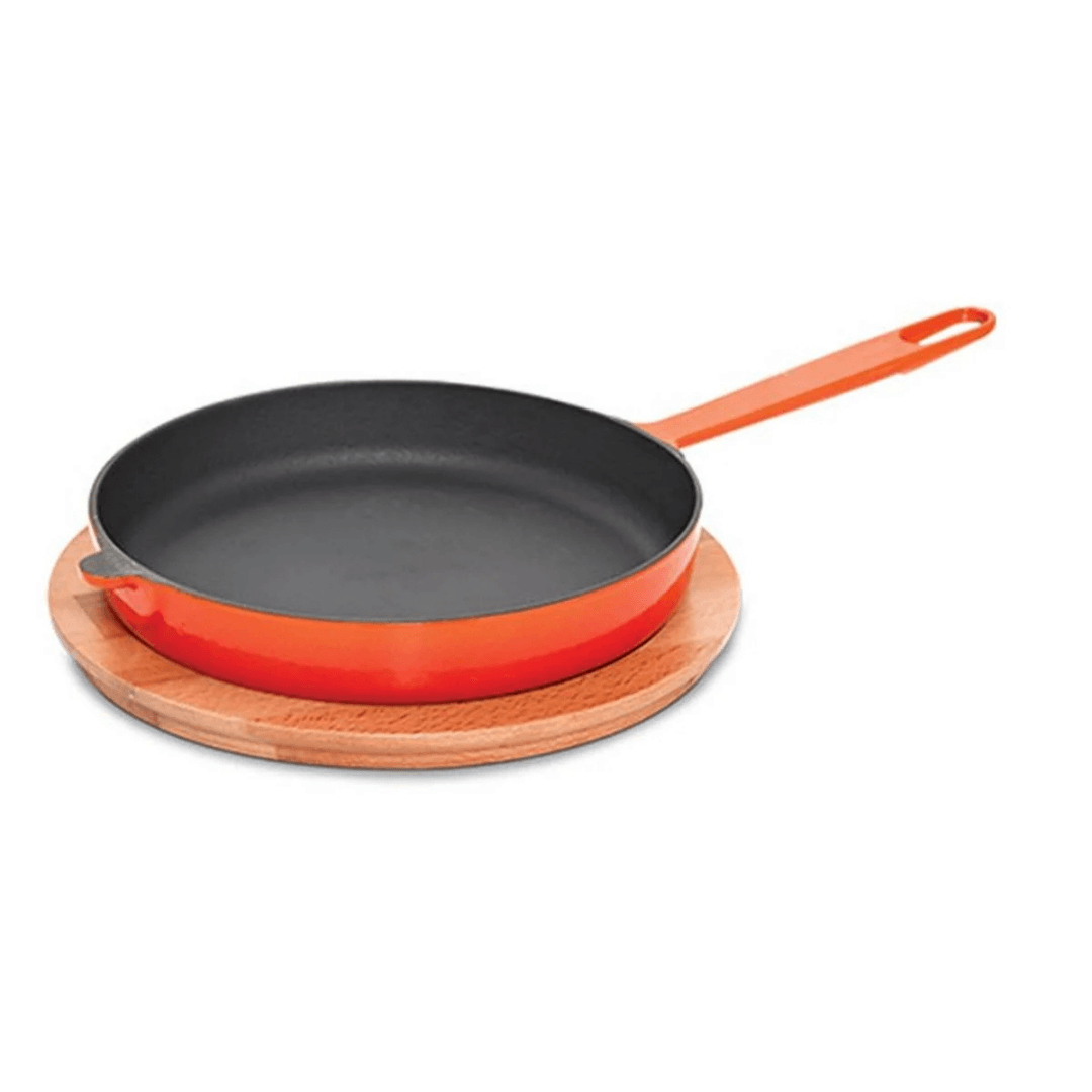 Kapp Döküm Düz Tava Ahşabı 24 cm - Mutbaka
