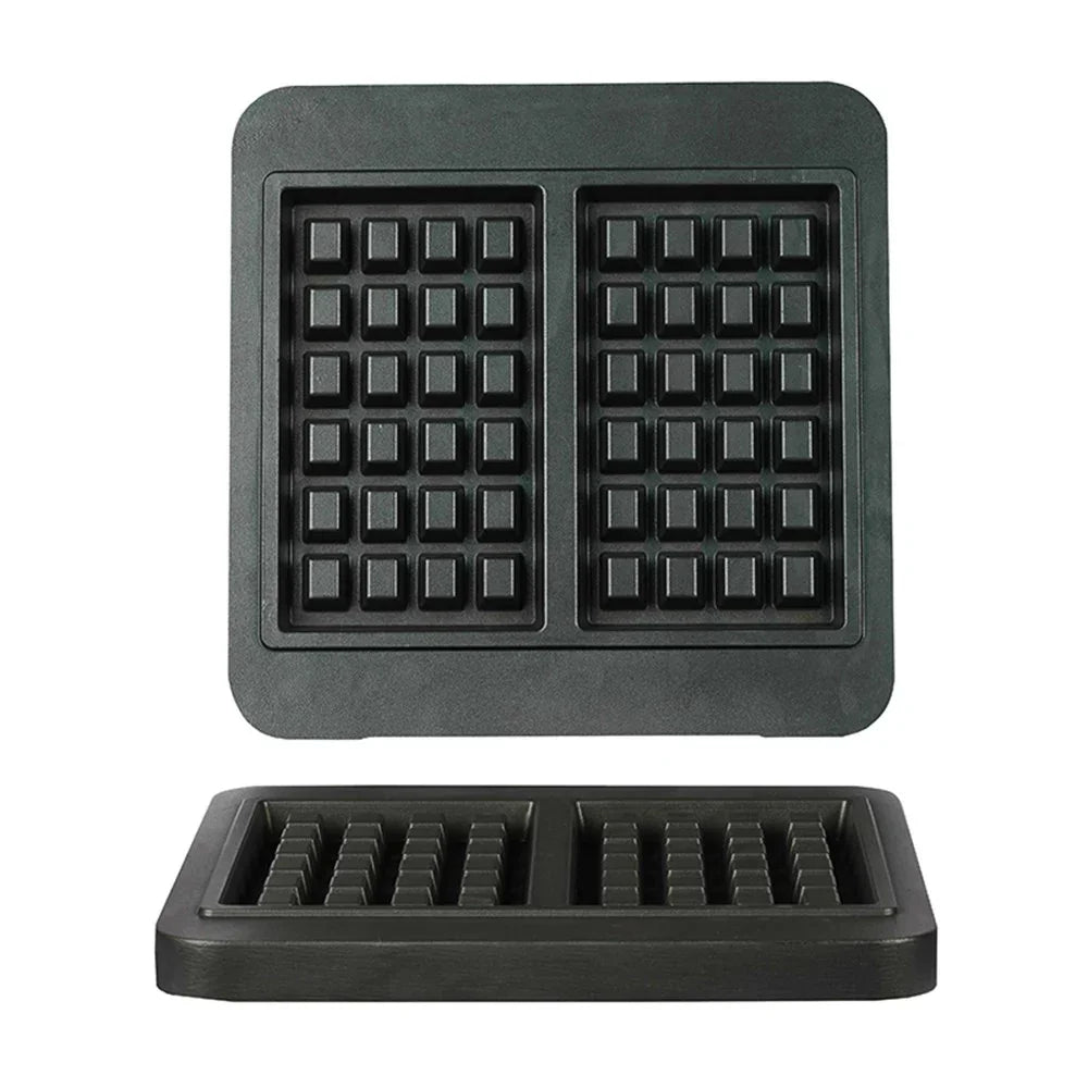 Omake WFL21.KLP.0201 Kare Yuvarlak Waffle Makinesi Kalıbı, Brüksel 4x6 Model