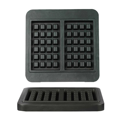 Omake WFL21.KLP.0201 Kare Yuvarlak Waffle Makinesi Kalıbı, Brüksel 4x6 Model