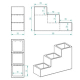 Decorelax 3 KATLI 3 BÖLMELİ ŞURUP MODEL 2 - SOS STANDI 