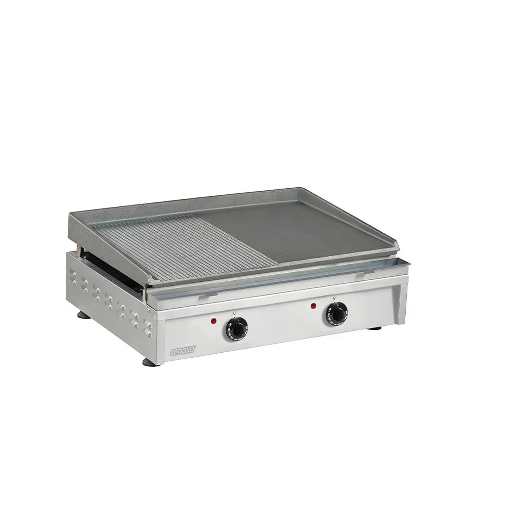 Omake IZG02.E11.2060 Döküm Pleyt Izgara, 60 cm, Elektrikli