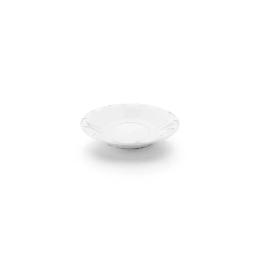 Tria TR 304 Porelin Kahveci Çay Tabağı 11 cm, Beyaz - Mutbaka Endüstriyel Mutfak Ekipmanları