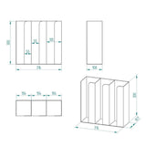 Decorelax 3 Bölmeli Özel Karton Bardaklık Organizer - Mutbaka