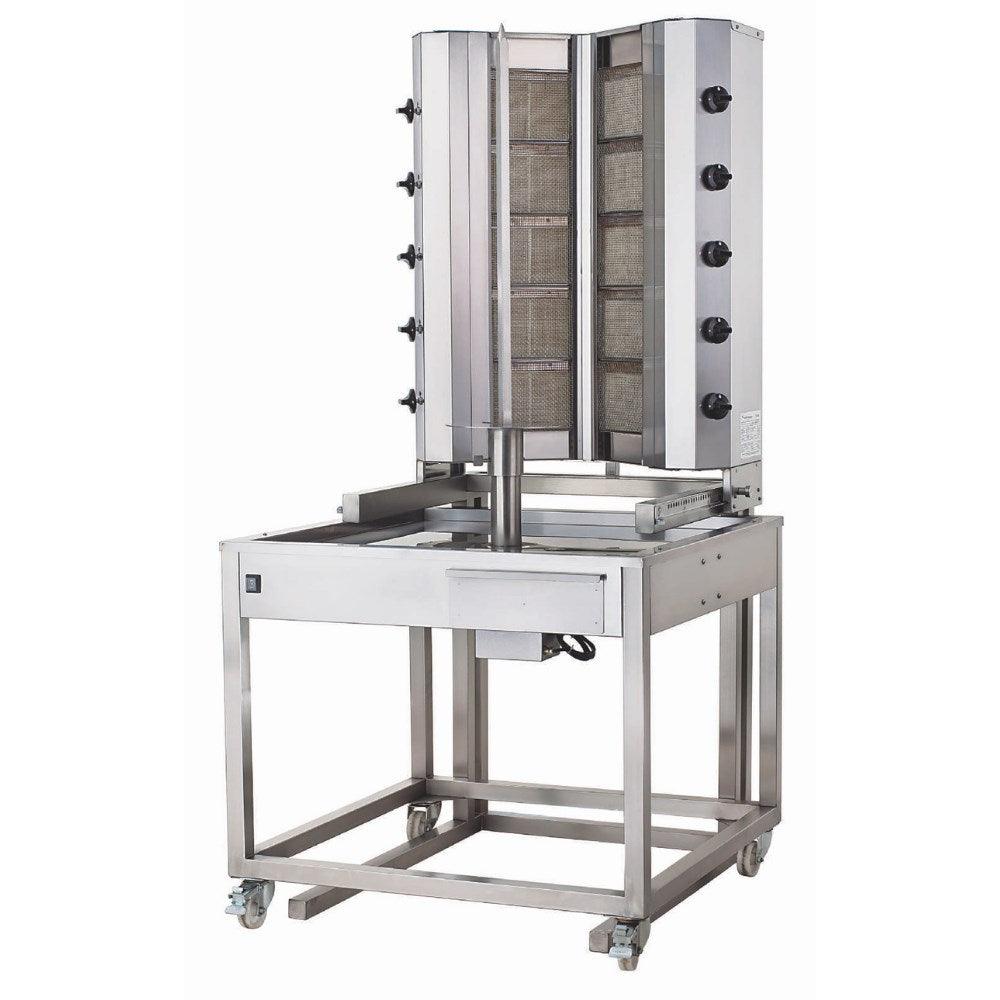 Kalitegaz Gazlı Döner Ocağı Alttan Motorlu Arabalı V Model 5+5 Radyanlı - Mutbaka