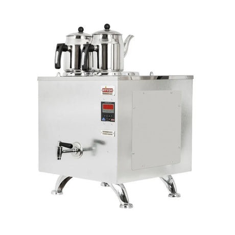 Ateşe TKIE02 Titanium Keyfchi Akıllı Dijital Çay Kazanı, Elektrikli, 2 Demlik Kapasiteli, İnoks