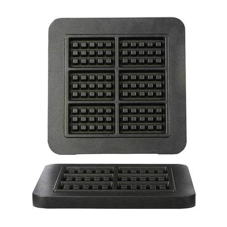 Omake WFL21.KLP.0301 Kare Yuvarlak Waffle Makinesi Kalıbı, Brüksel 3x5 Mini Model