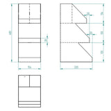 Decorelax 3 Katlı 5 Bölmeli Metal Pipet, Peçetelik, Şekerlik Siyah Organizer Stand Model - 3 - Mutbaka