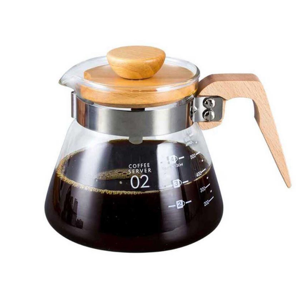 Epinox VCWN-60 Kahve Sürahisi Ahşap Sap 600 ml