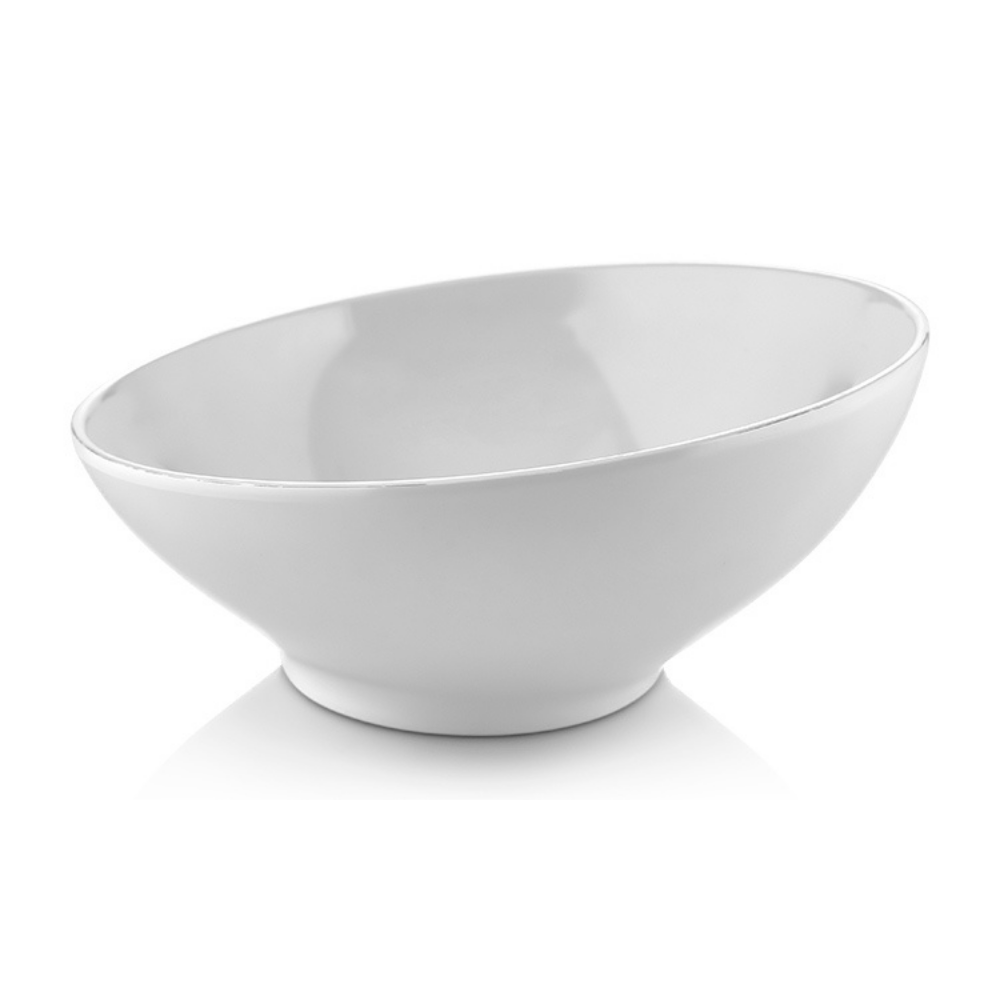 Atlasform B381 Elips Kase, 16 cm, Beyaz