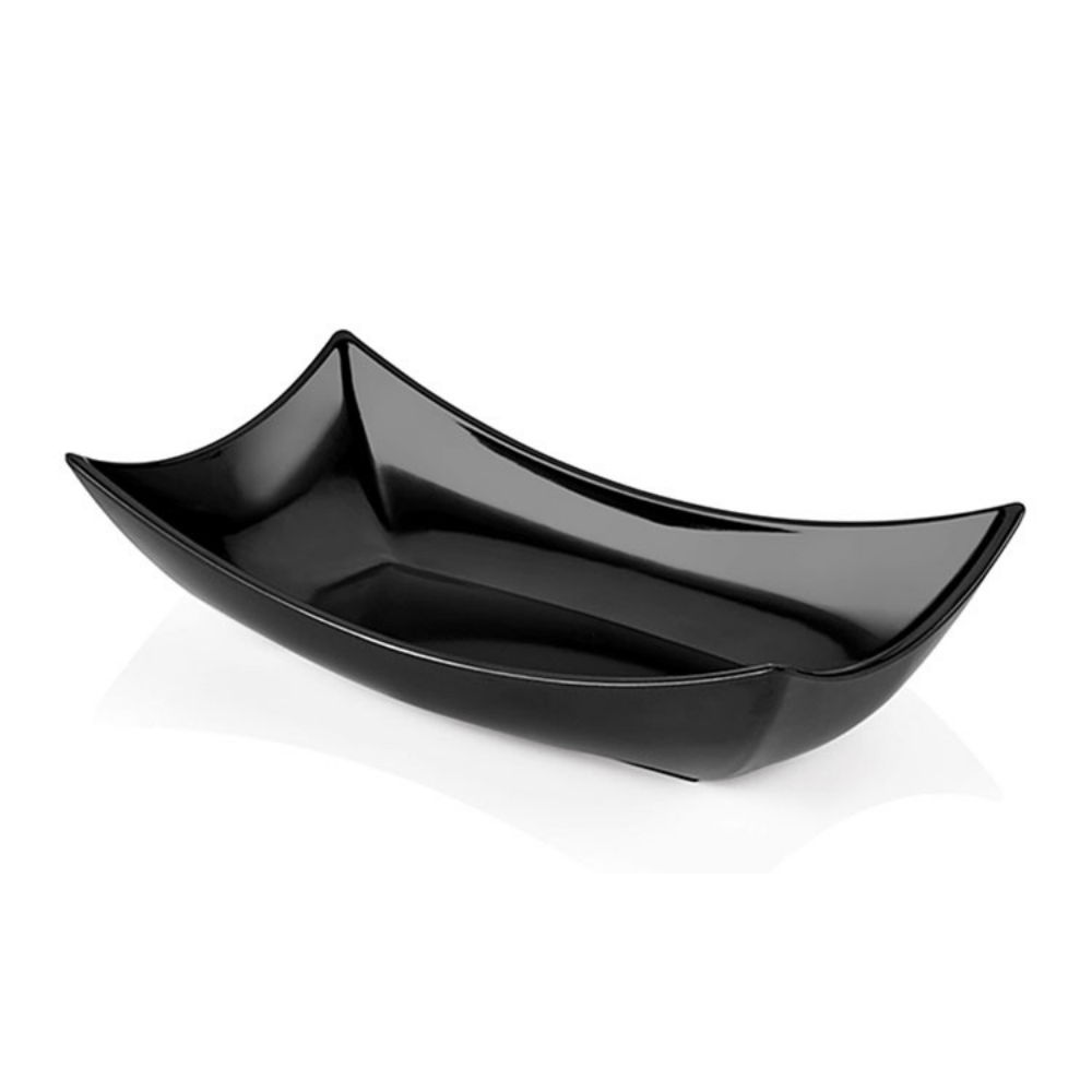 Atlasform S767 Teşhir Kayık Tabağı, 47x26 cm, Siyah