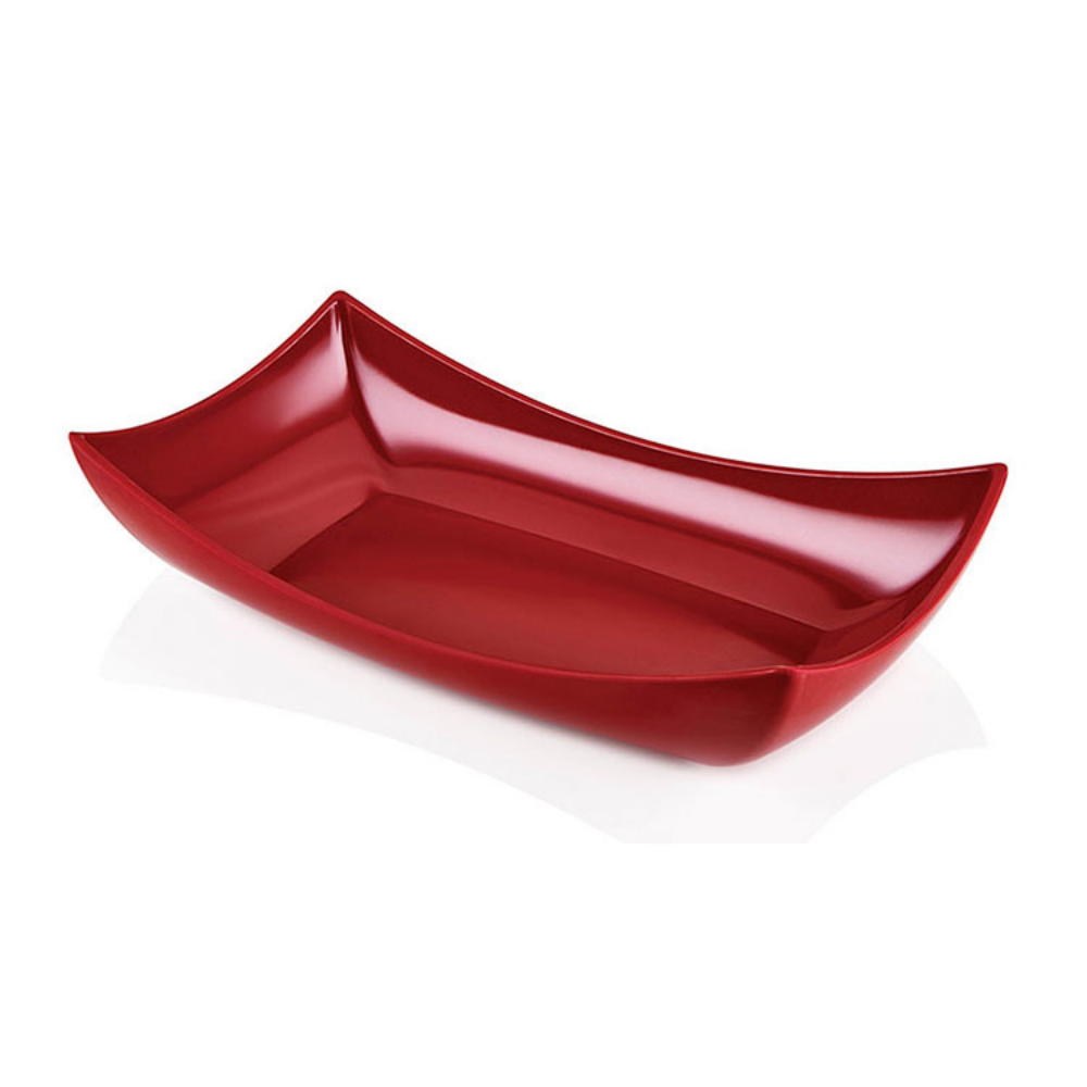 Atlasform K767 Teşhir Kayık Tabağı, 47x26 cm, Kırmızı