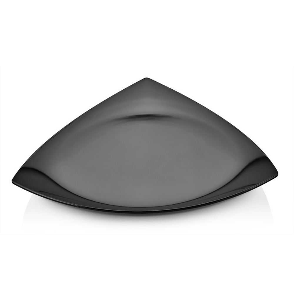 Atlasform S713 Star Açık Büfe Üçgen Sunum Tepsisi, 44x44 cm, Siyah