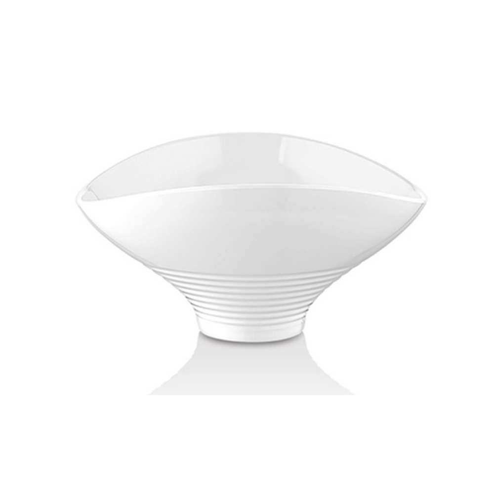 Atlasform B753 Oval Sunum Kase, 21,5x18 cm, Beyaz