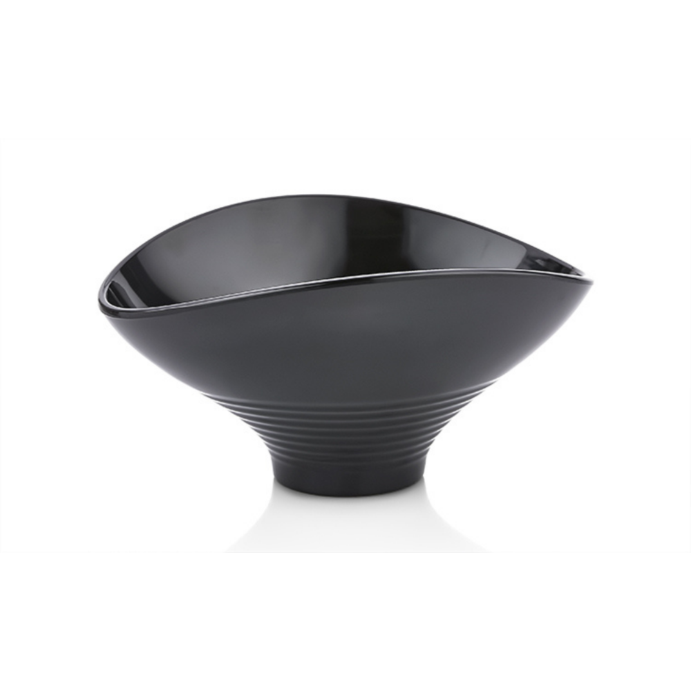 Atlasform S753 Oval Sunum Kase, 21,5x18 cm, Siyah