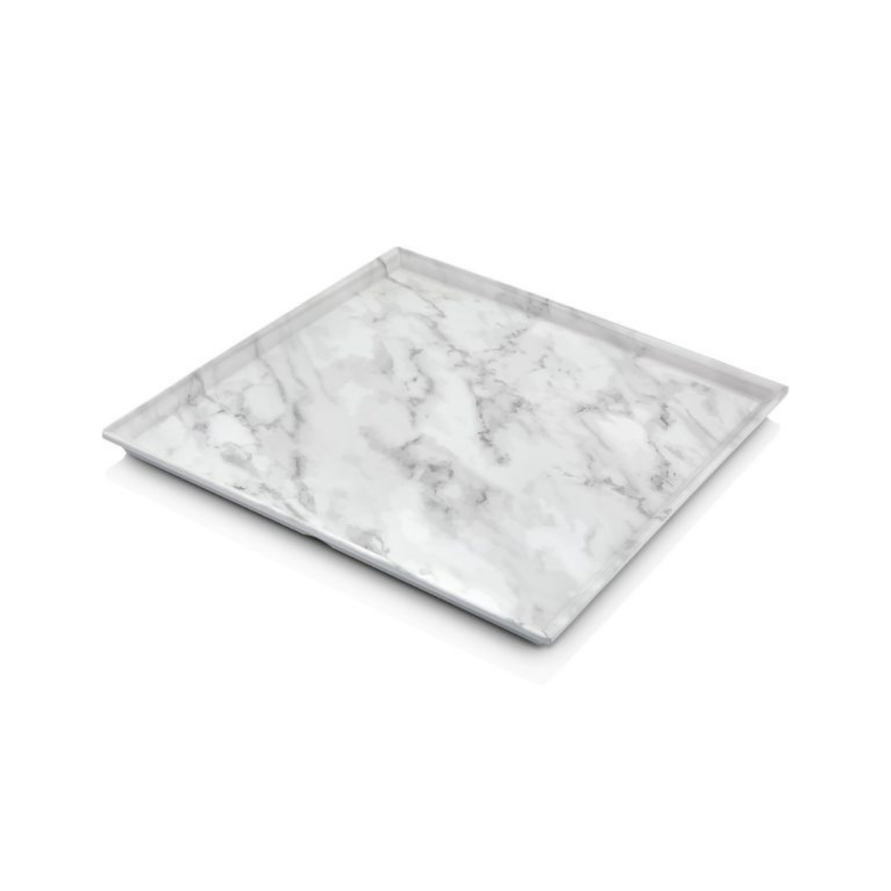 Atlasform M705 Mermer Desen Kare Sunum Tepsisi, 35x35 cm, Mermer Desen