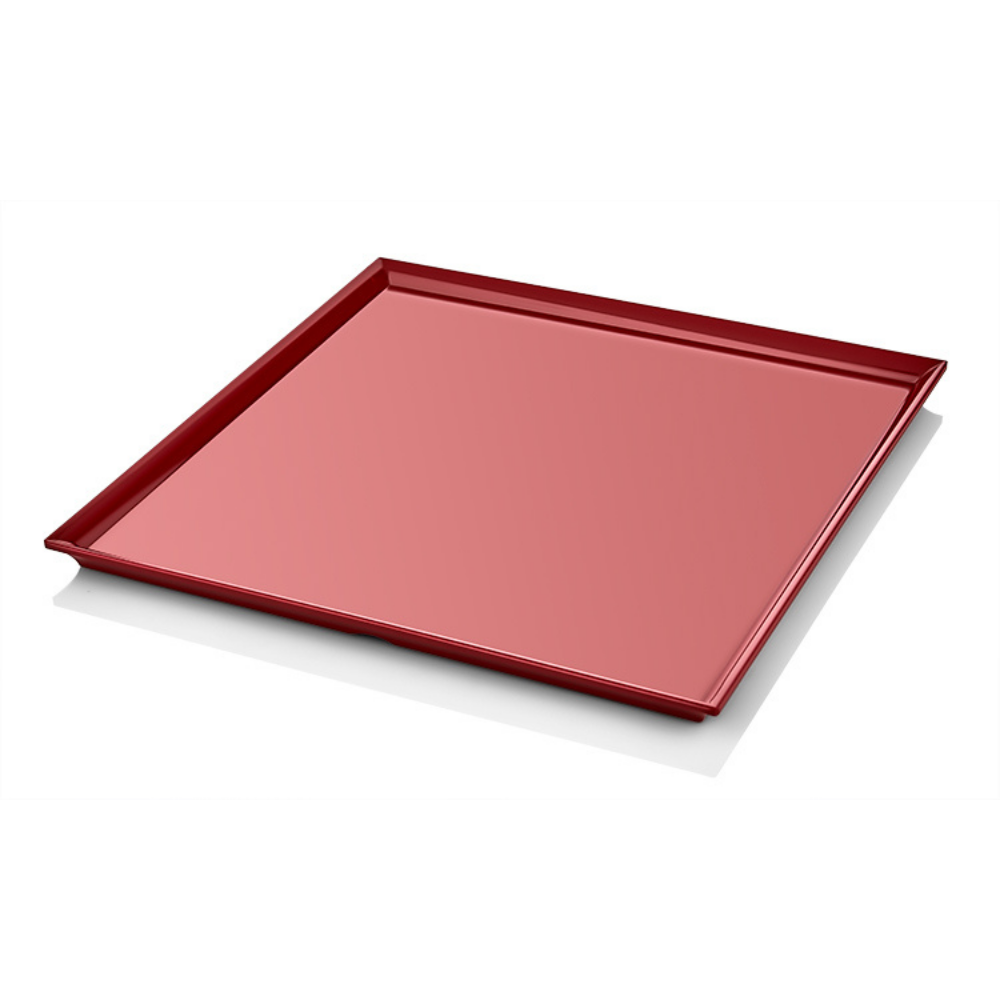 Atlasform K705 Pastane Sunum Tepsisi, 35x35 cm, Kırmızı