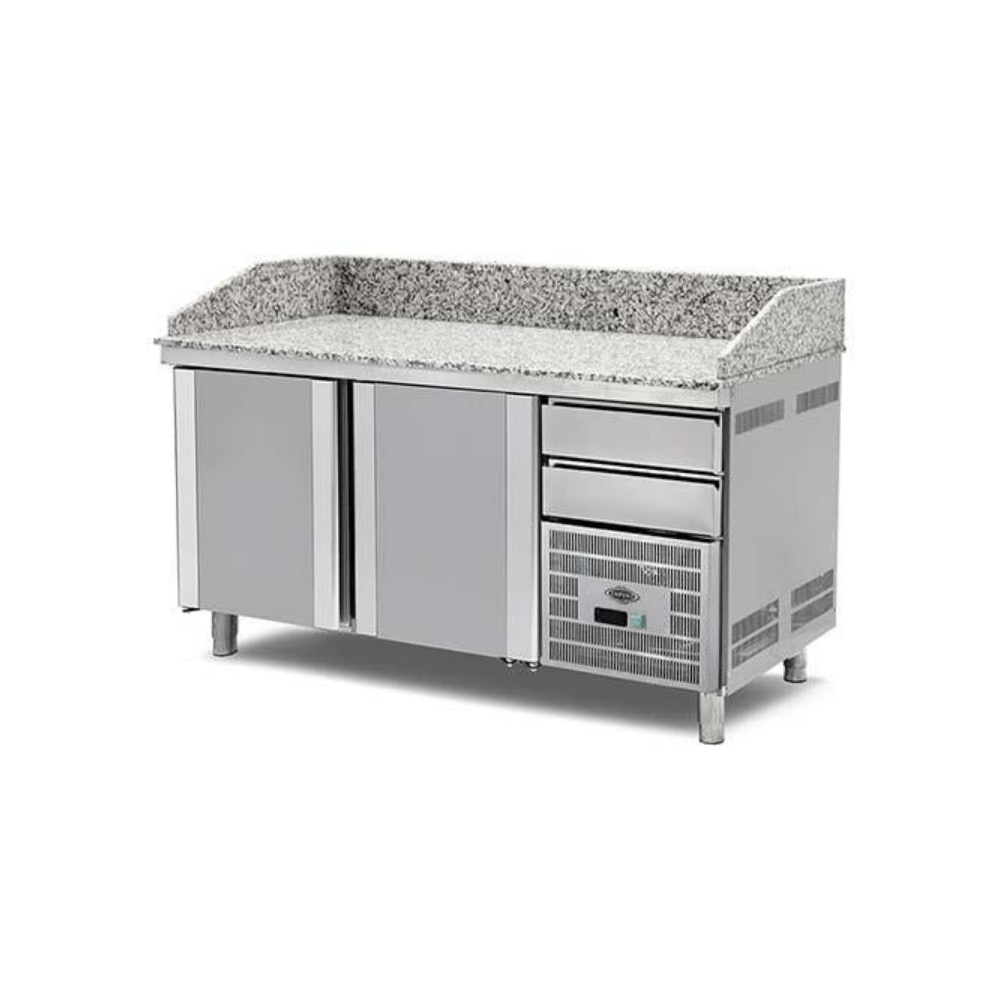 Empero EMP.160.80.01 Granit Tezgahlı Pizza/Salata Buzdolabı (2 Kapılı)