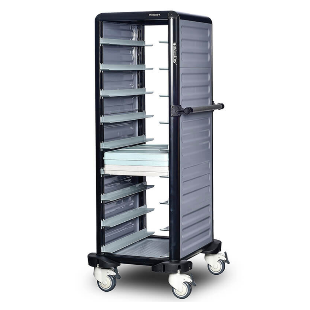 Gastrolley G.TT.09.S.2 Tekli Termo Tepsi Taşıma Arabası (2 Yanı Kapalı)
