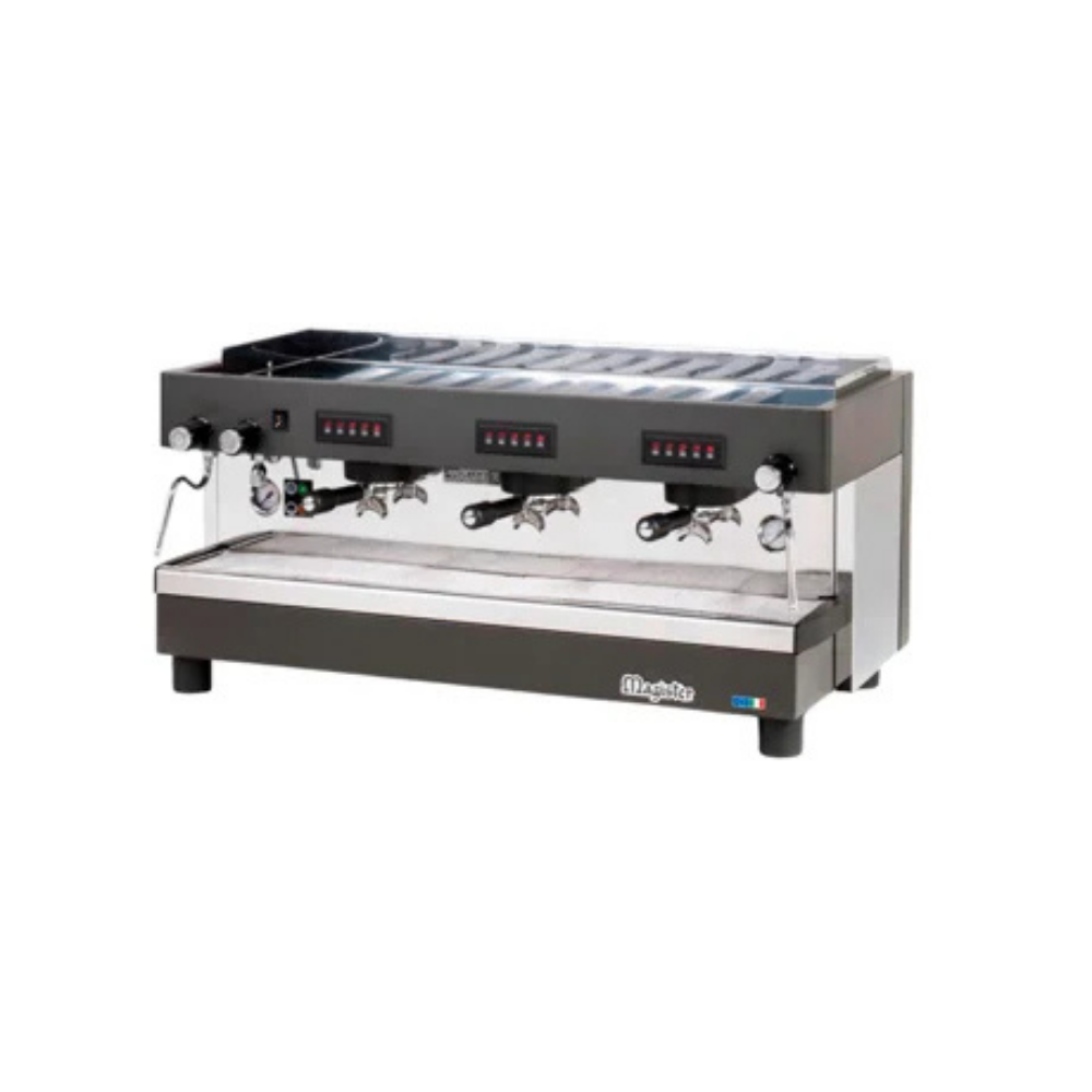 Magister ES100/3 HRC-S 3 Gruplu Otomatik Espresso Makinesi, Gümüş