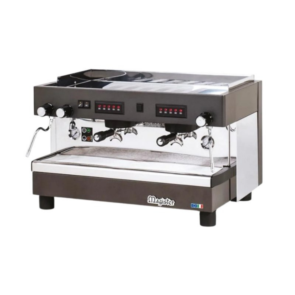 Magister ES100-S 2 Gruplu Tam Otomatik Espresso Makinesi, Gümüş