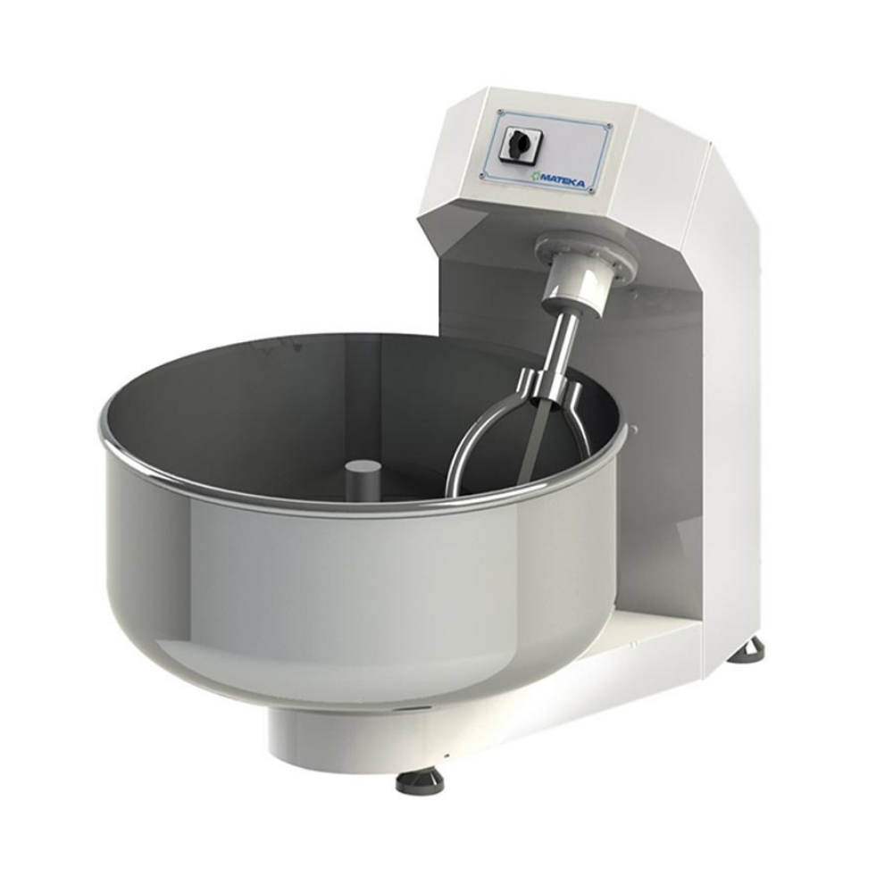 Mateka HYM 900KT Kapaklı Çatallı Hamur Yoğurma Makinesi, 125 kg, 380V