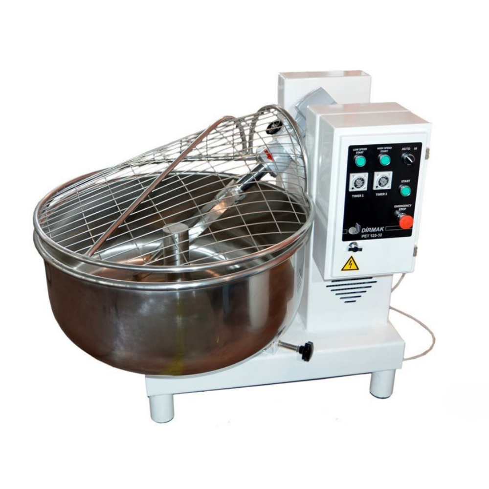Dirmak PET 125 Tek Devirli Çatallı Hamur Yoğurma Makinesi, 125 L
