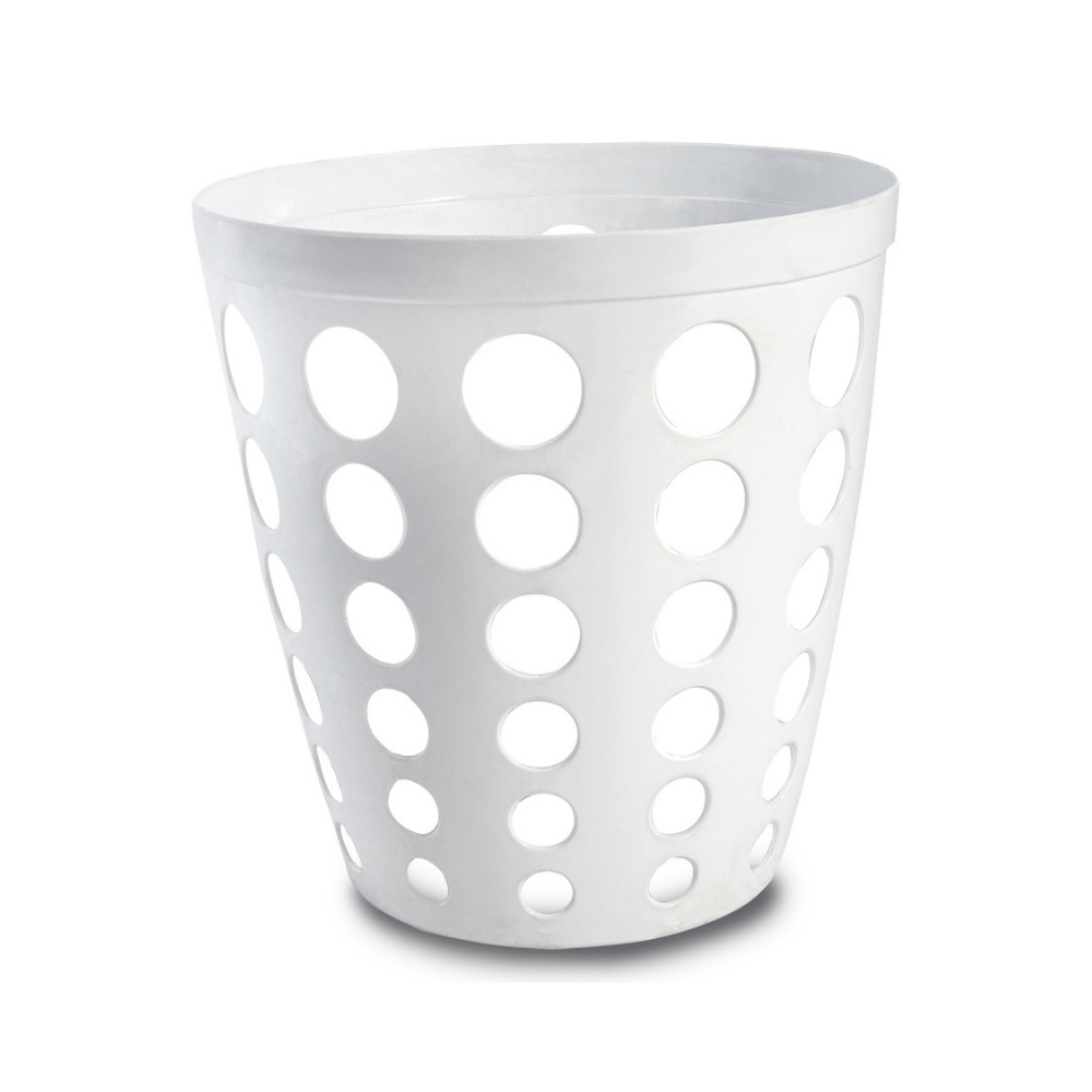Dayco 0122W Plastik Ofis Tipi Çöp Kovası, Beyaz