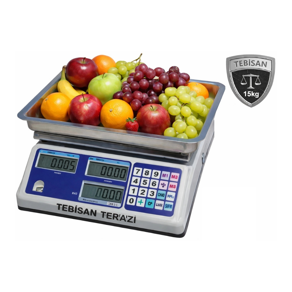 Dikomsan SEP-30 Fiyat Hesaplamalı Tartım Terazisi, 5-10 g (2 kademeli), 30 kg