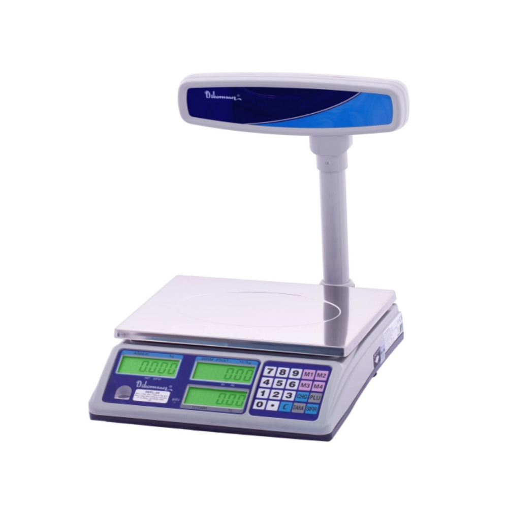 Dikomsan SEPL-15 Boyunlu Fiyat Hesaplamalı Tartım Terazisi, 2-5 g (2 kademeli), 15 kg