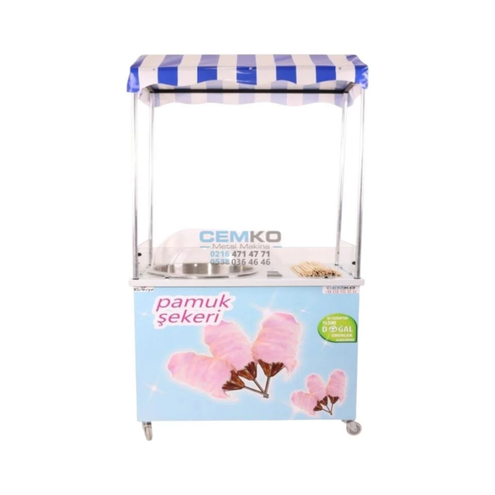 Cemko 1055 Arabalı Pamuk Şekeri Makinesi Nevşehir Modeli