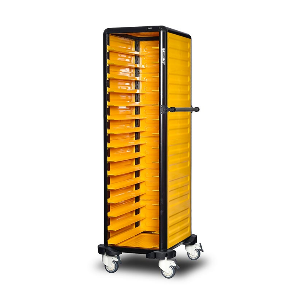 Gastrolley G.ST.150.S.3 Tekli Servis Tepsi Arabası 150 (2 Yan + Arka Kapalı)