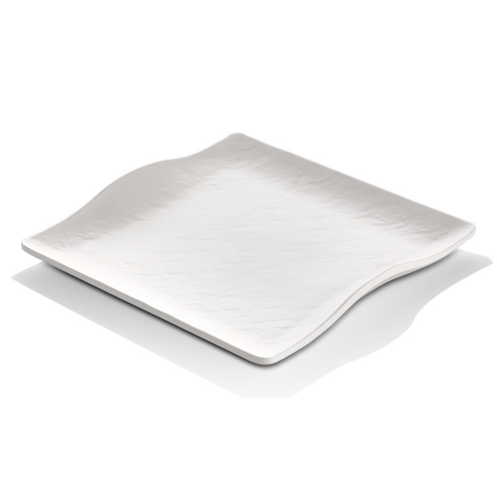 Atlasform B789 Mat Kare Sunum Tepsisi, 25x25 cm, Beyaz