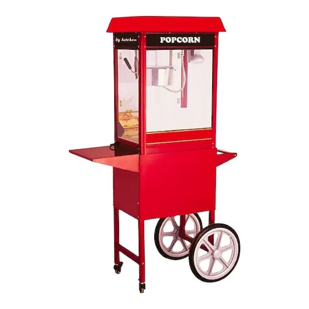 By Kitchen DPM-SA Arabalı Popcorn Makinesi, Kırmızı