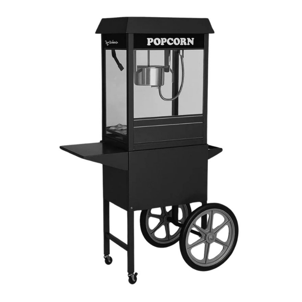 By Kitchen DPM-KA Arabalı Popcorn Makinesi, Siyah