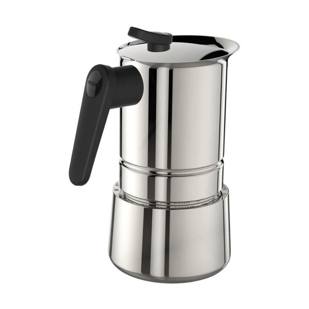 Pedrini 4 Cup Paslanmaz Çelik Moka Pot