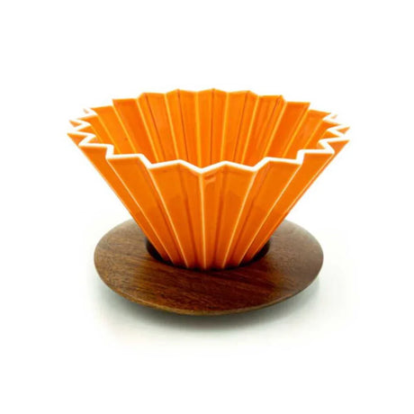 Ahşap Standlı Dripper - Turuncu